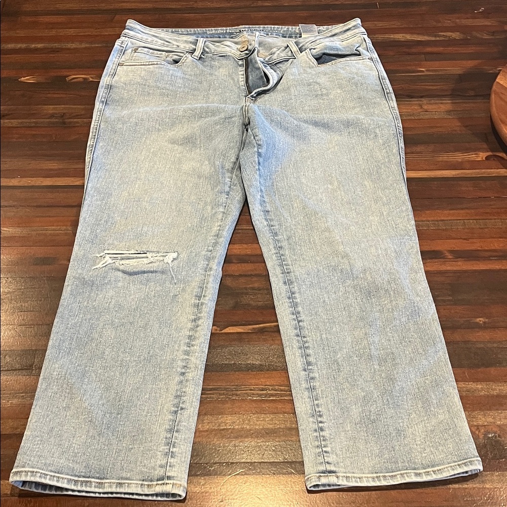 Chicos Light Blue Distressed Jeans